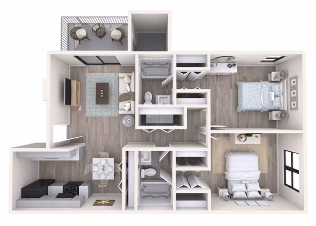 2 Bed/2 Bath Classic 2089 floor plan